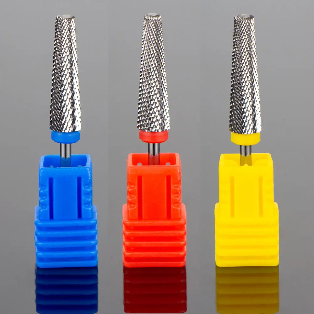 24MM Extra Long 5 in 1 Carbide TungstenNail Drill Bits For Nail Gel