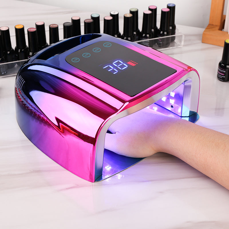 Nail Light Therapy Machine 96W High Power Quick Dry Smart Wireless UV